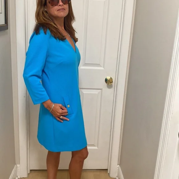 Lilly Pulitzer Dress-3/4 length sleeve size -large - Picture 6 of 14